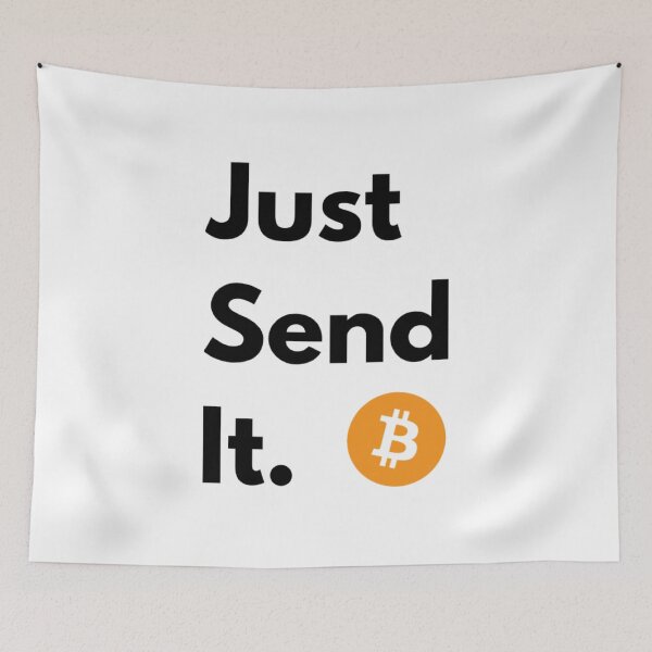 Item preview, Just send it. (Bitcoin) designed and sold by Bouzdesigns.