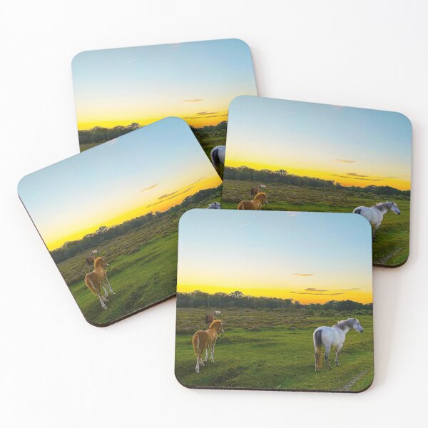 Item preview, New Forest Wild Horses at Sunset designed and sold by markstones.