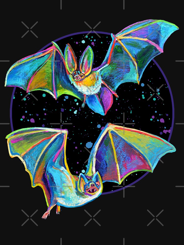 Psychedelic Bat Pattern by Robert Phelps by RobertPhelpsArt