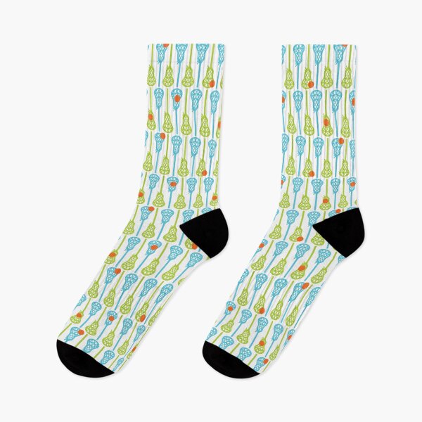 Item preview, Bright Colors Lacrosse Sticks and Balls Pattern designed and sold by Susan Says.