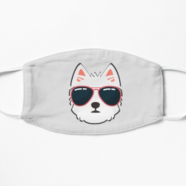 Westie Face With Sunglasses Mask