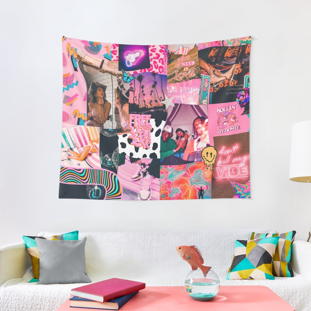 trippy baby collage Tapestry