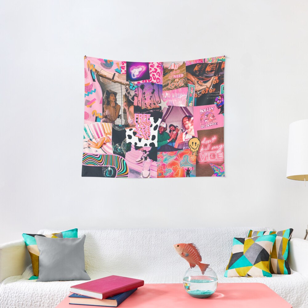 trippy baby collage Tapestry