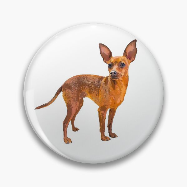 Item preview, Miniature Pinscher Red Cute Puppy Dog designed and sold by ElegantCat.