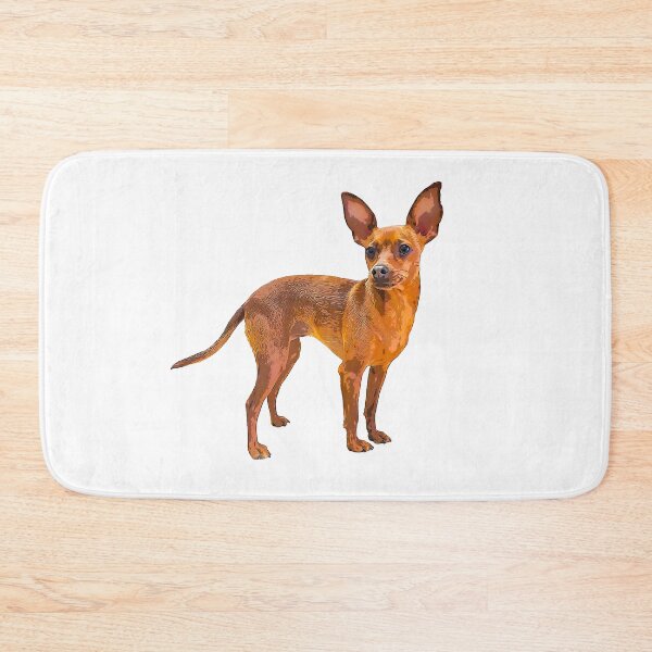 Item preview, Miniature Pinscher Red Cute Puppy Dog designed and sold by ElegantCat.