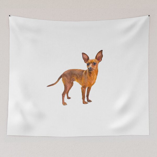 Item preview, Miniature Pinscher Red Cute Puppy Dog designed and sold by ElegantCat.