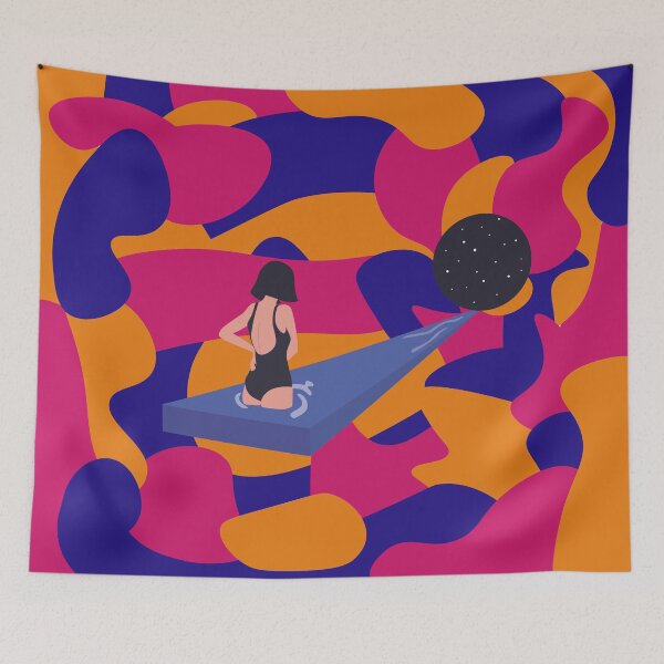 Item preview, Dreamy swimming pool and galaxy designed and sold by aziulmarinho.
