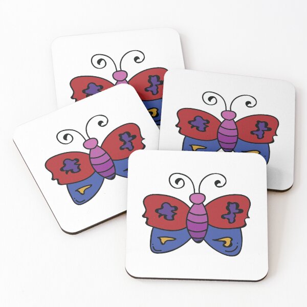 Item preview, kids doodle butterfly vector colorful toy designed and sold by adee1122.