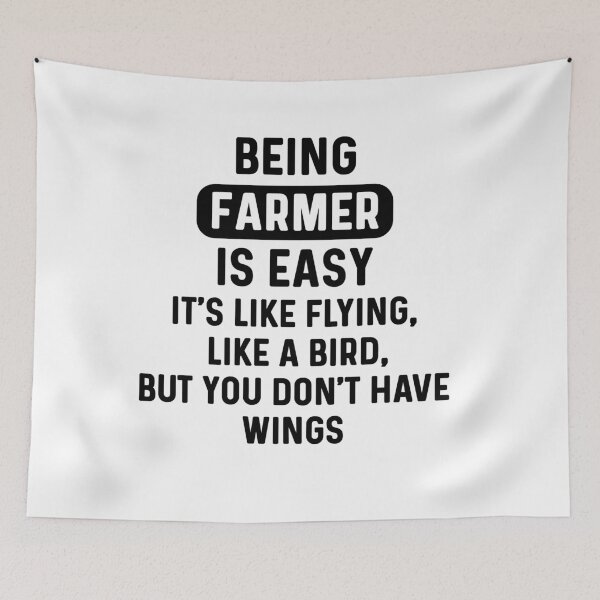 Item preview, Being farmer is easy. humorous quote designed and sold by bumperapparels.