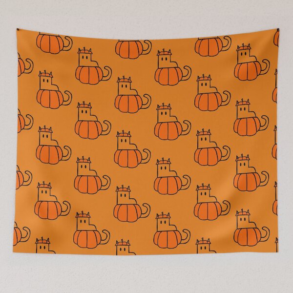 Item preview, Doodle Cat Pumpkin designed and sold by molliebriant.