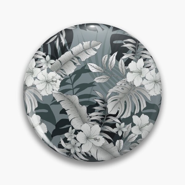 Item preview, IMPRESIÓN TROPICAL DE VACACIONES EN GRIS Y NEGRO designed and sold by STUDIOFLOW.