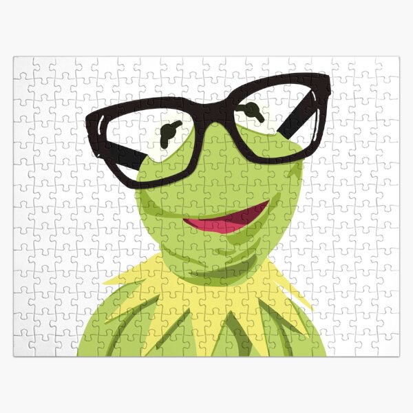 Artikel-Vorschau von Hipster Kermit - der optimistische Frosch, designt und verkauft von SilverSquirrels.