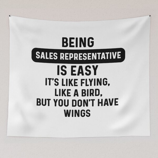 Item preview, Being sales representative is easy. humorous quote designed and sold by bumperapparels.