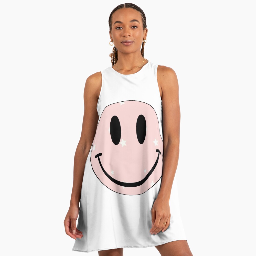 open lace back dress Pinkie Happy Emoji Dress main image 0