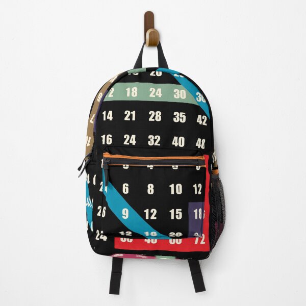 Item preview, multiplication / times table on black designed and sold by close-up.biz.