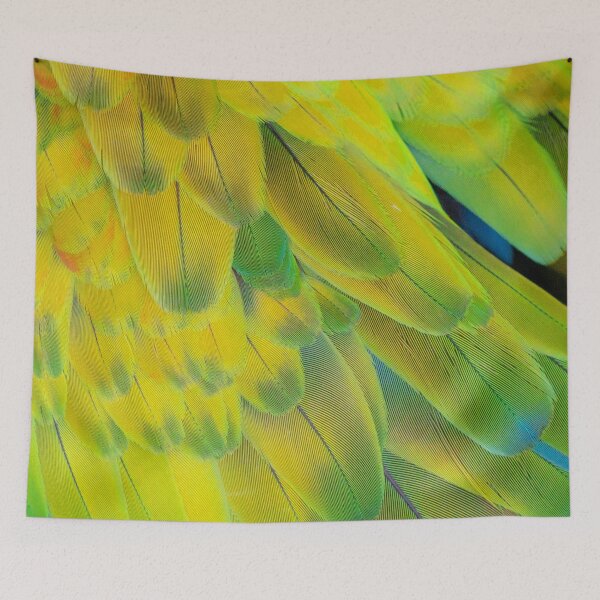 Aperçu de l'œuvre plumage jaune fluo. Un superbe design de plumes! créée et vendue par MarionsArt.