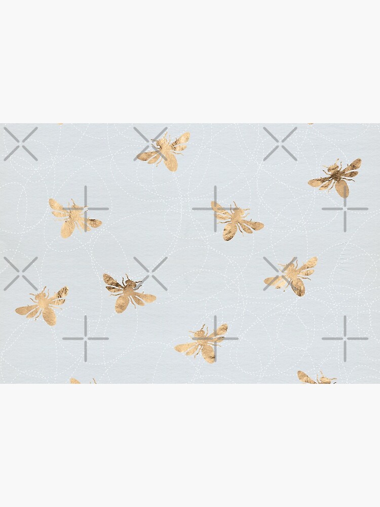 Rose Gold Bees Pattern by depresident