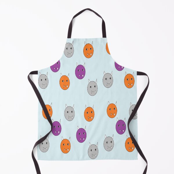 Item preview, Round monster blue pattern designed and sold by tetibright.