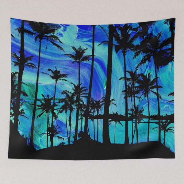 Item preview, Cool Blue Island Style Palm Tree dreams designed and sold by plzLOOK.