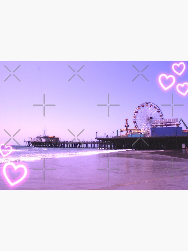 Santa Monica Pier Purple Hearts by stine1