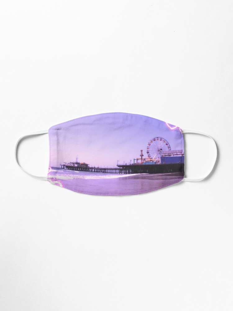 Santa Monica Pier Purple Hearts Mask Designed by stine1