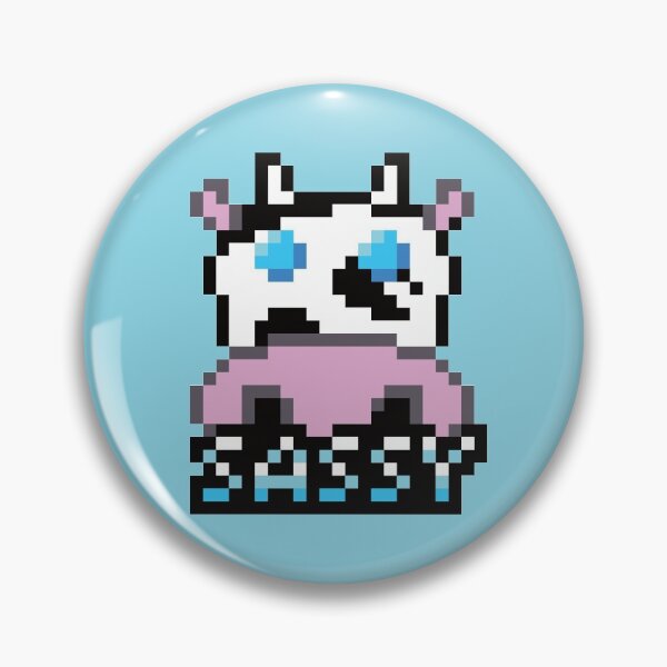 Item preview, "8-bit" Sassy Moo Cowculus designed and sold by fxruizx.