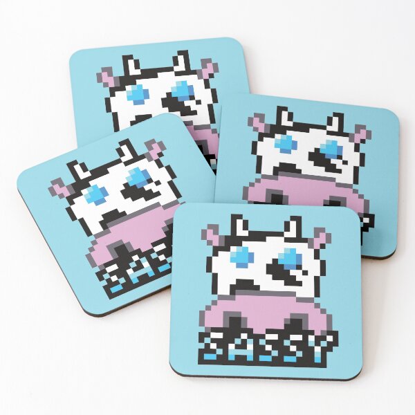 Item preview, "8-bit" Sassy Moo Cowculus designed and sold by fxruizx.