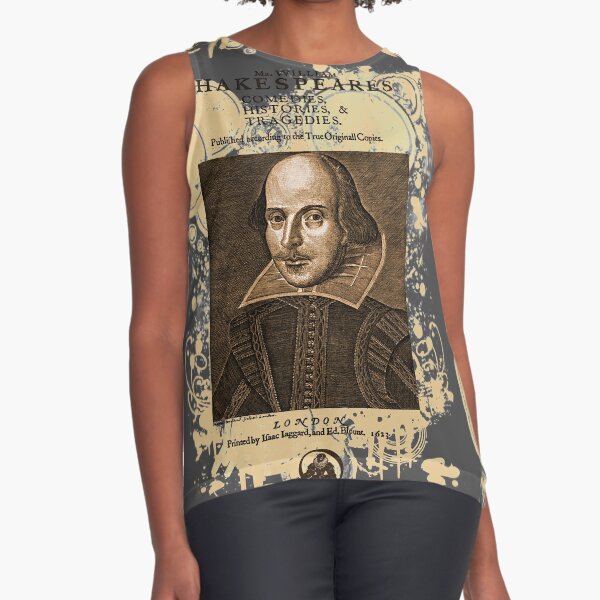 Shakespeare First Folio Front Piece Sleeveless Top