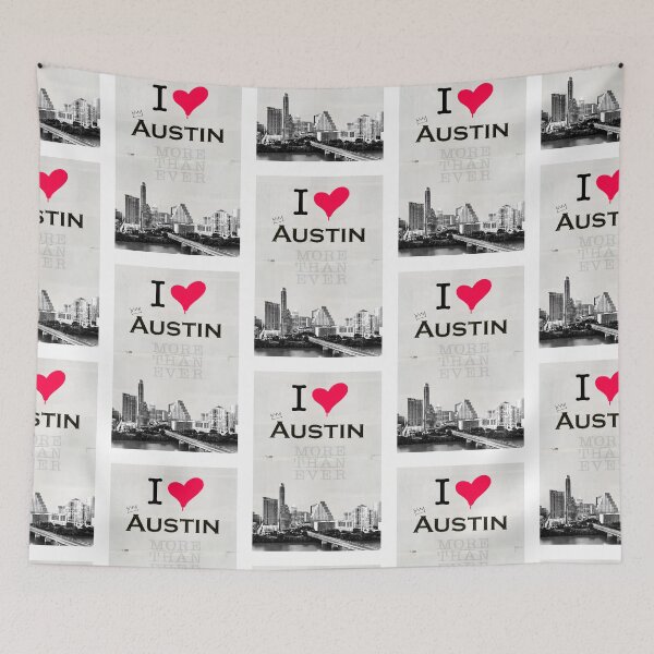 Item preview, LOVE Austin Texas Pop Art Urban San Antonio Vintage MORE Than Ever City Crown Homeland Wanderlust designed and sold by ExquisiteShots.