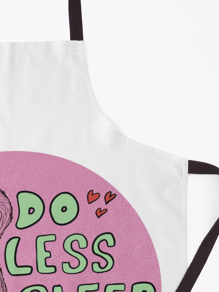 Alternate view of Cute Sleepy Sloth Design. Gift for Girl, Gift for Boy, Animal lover gift. Lazy hanging sloth. Apron