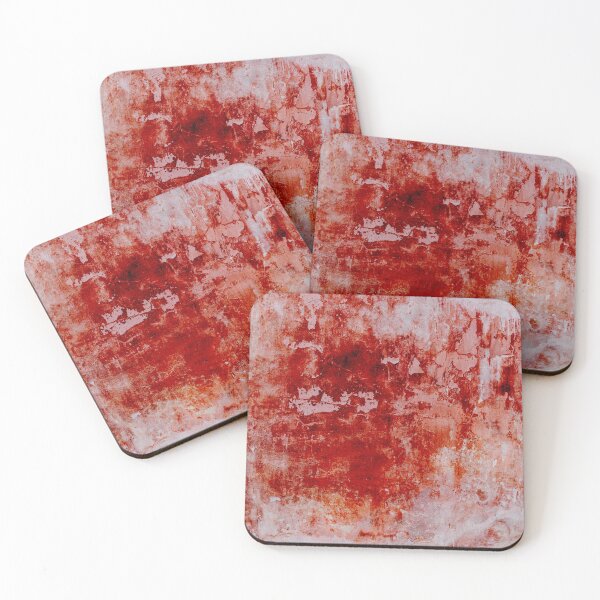Item preview, Crimson Stained - Red and pink textured abstract designed and sold by Printpix.