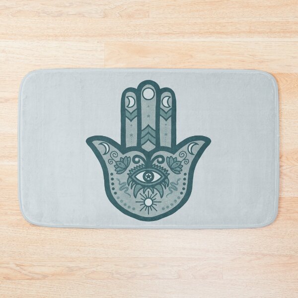 Item preview, Teal | Hamsa Hand Amulet  designed and sold by Bloomandflo.