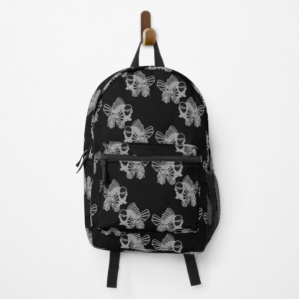 Item preview, Oranda Full Black Goldfish Pair Logo 17 in Black background designed and sold by Nosnah.
