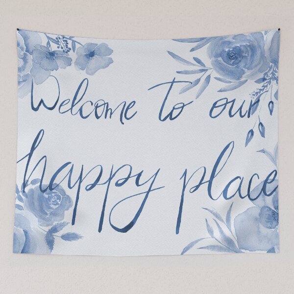 Item preview, Welcoming sign BLUE designed and sold by VioletaBaez.