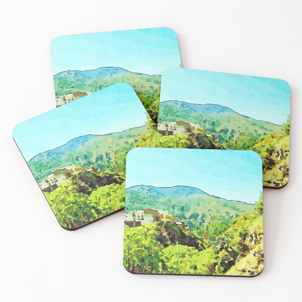 Item preview, Landscape with village and white house designed and sold by Giuseppe Cocco.