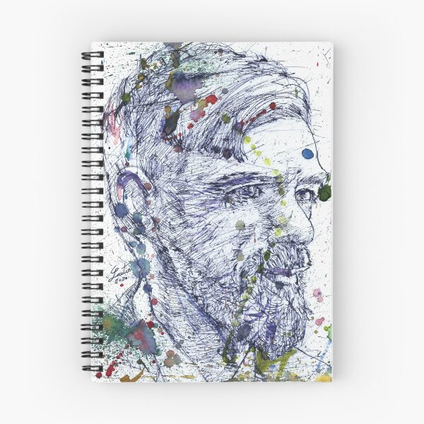 Item preview, D. H LAWRENCE watercolor and ink portrait.1 designed and sold by lautir.