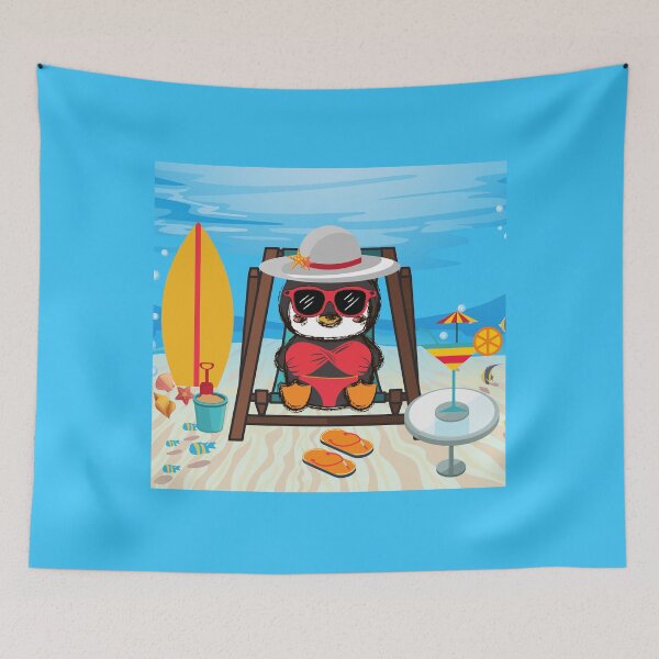 Item preview, Penguin beach  designed and sold by creatinginlove.