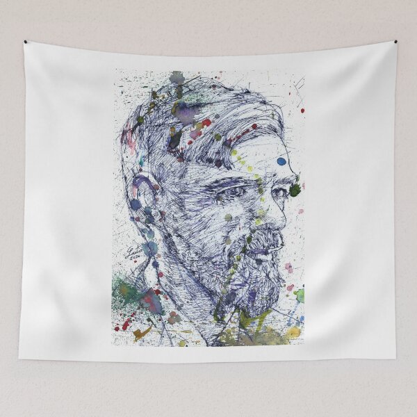 Item preview, D. H LAWRENCE watercolor and ink portrait.1 designed and sold by lautir.