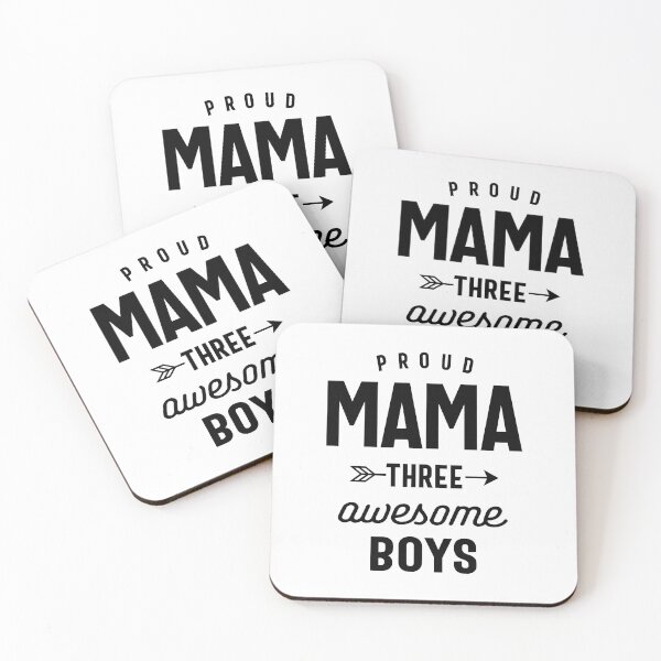 Item preview, Proud Mama three awesome boys Mothers Day Gift designed and sold by cidolopez.