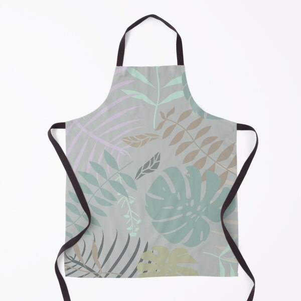 Item preview, Tropical Leaf Floral Pattern Pastel Colors Green Tones designed and sold by borednomad.