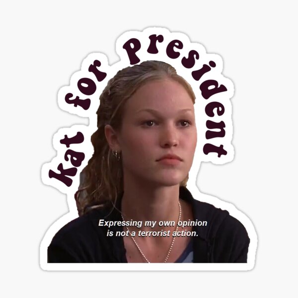 Kat for Prez Sticker