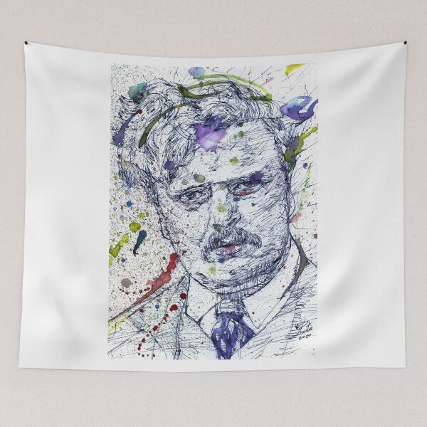 Item preview, G. K. CHESTERTON watercolor and ink portrait.1 designed and sold by lautir.