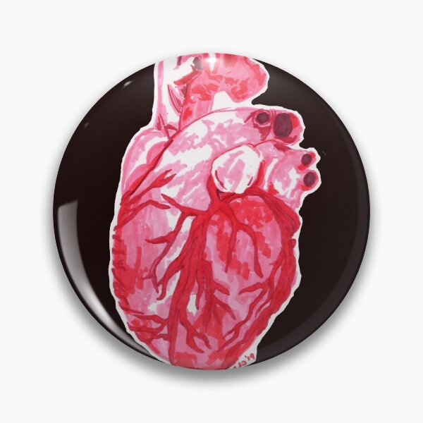 Item preview, Sketchy Heart - Monochromatic Anatomical Heart  designed and sold by Joyartfully.