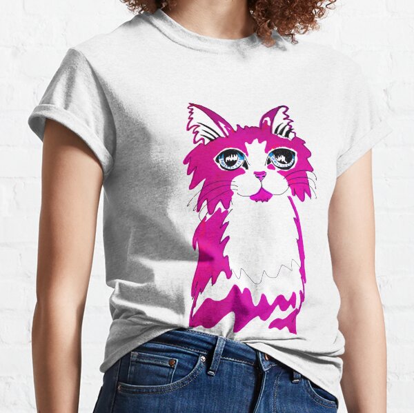 Cute Pink Kitty Classic T-Shirt