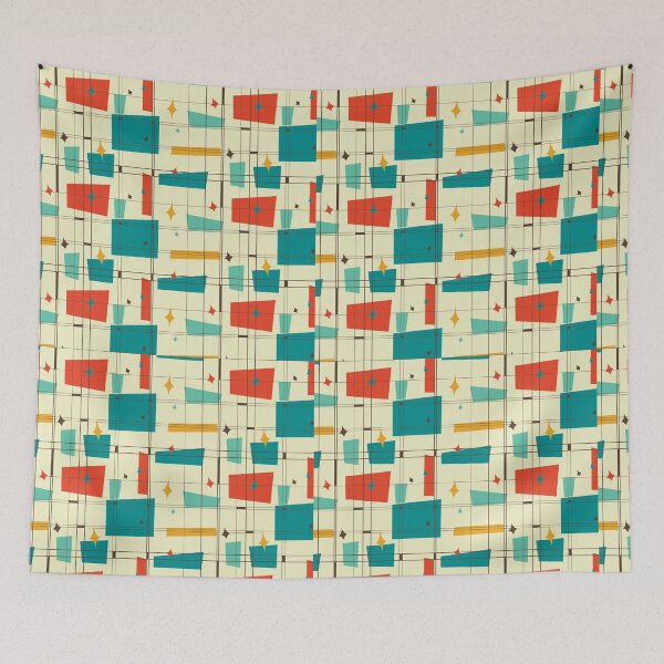 Item preview, Mid Century Mod Neck Gator Rectangles Mid Century Modern designed and sold by stacyanne324.