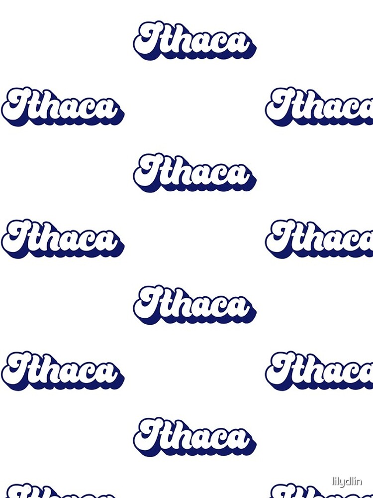Thumbnail 4 of 4, iPhone Case, Retro Ithaca Script designed and sold by lilydlin.