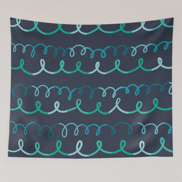 Item preview, Making Waves -Green & Gray designed and sold by AnArielleShop.