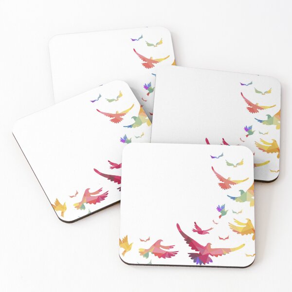 Item preview, colored birds flying designed and sold by LynksArts.