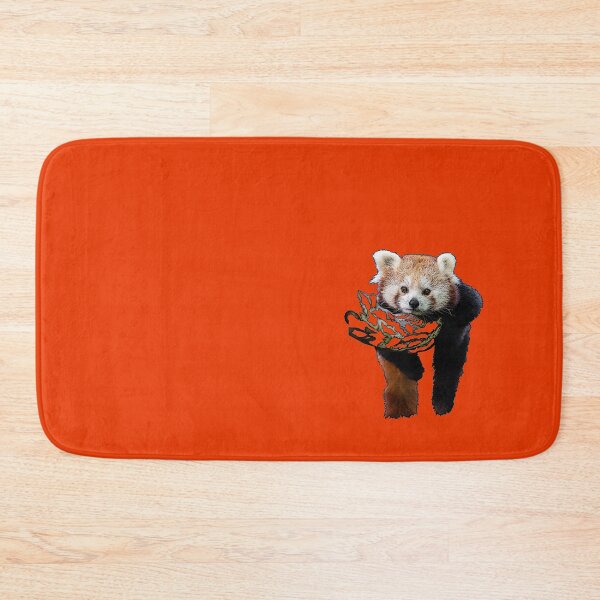 Item preview, Red Panda on a Branch in Orange designed and sold by EvieVictoria.