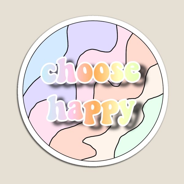 Item preview, Choose Happy Vsco Sticker designed and sold by Isabella Russell.
